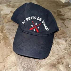 Men’s Unisex  No Boats on Sunday Beer Liquor Brand Nautical Dad Style Worn Hat